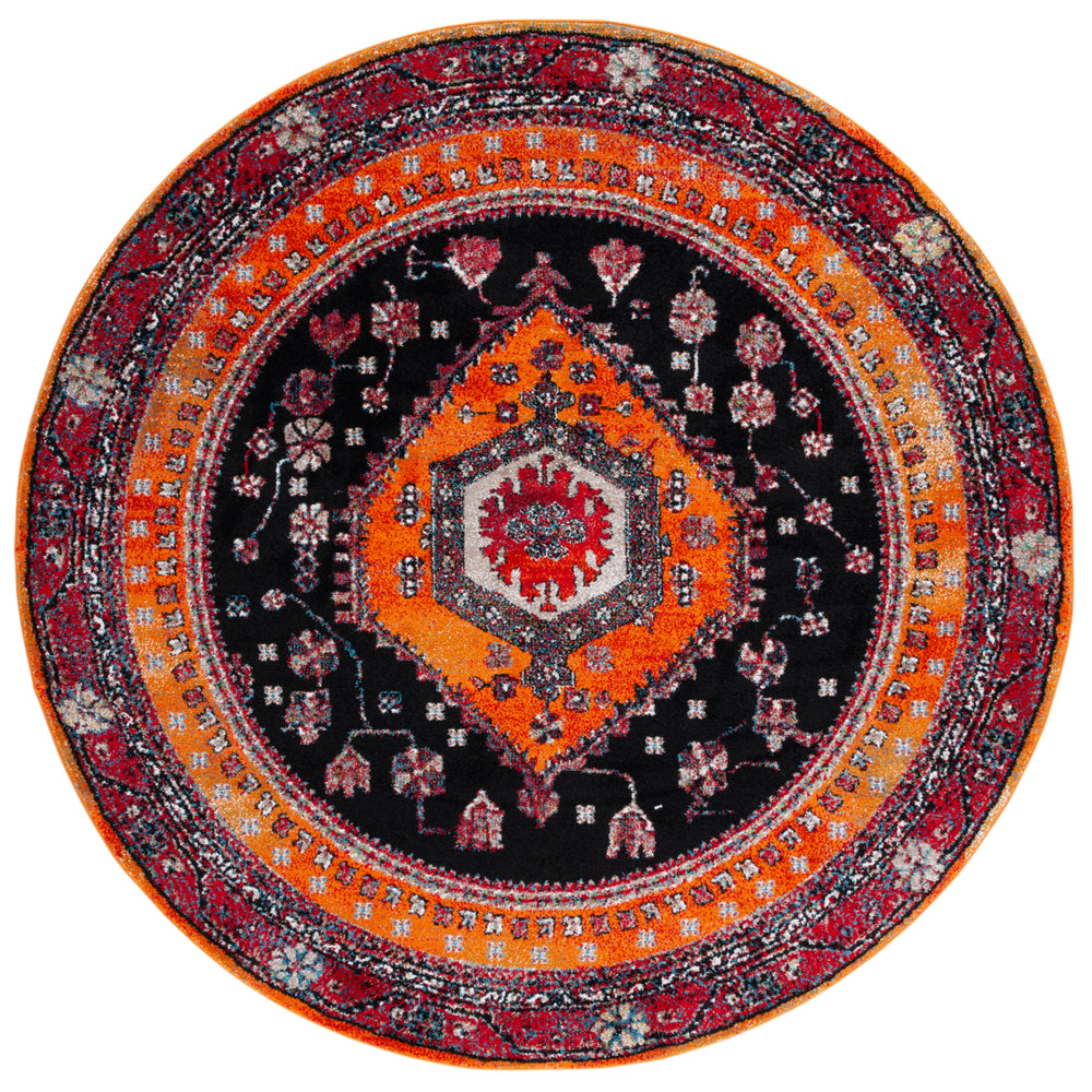 SAFAVIEH VTH204P Vintage Hamadan Orange / Black Image 2