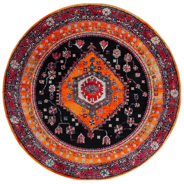 SAFAVIEH VTH204P Vintage Hamadan Orange / Black Image 1