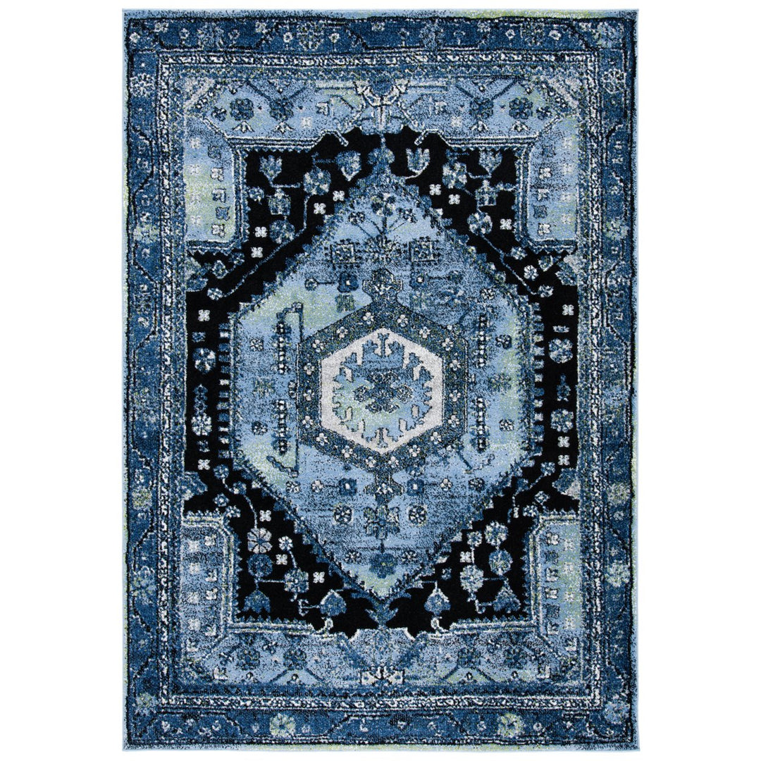 SAFAVIEH Vintage Hamadan VTH204J Lt Blue /Black Rug Image 1