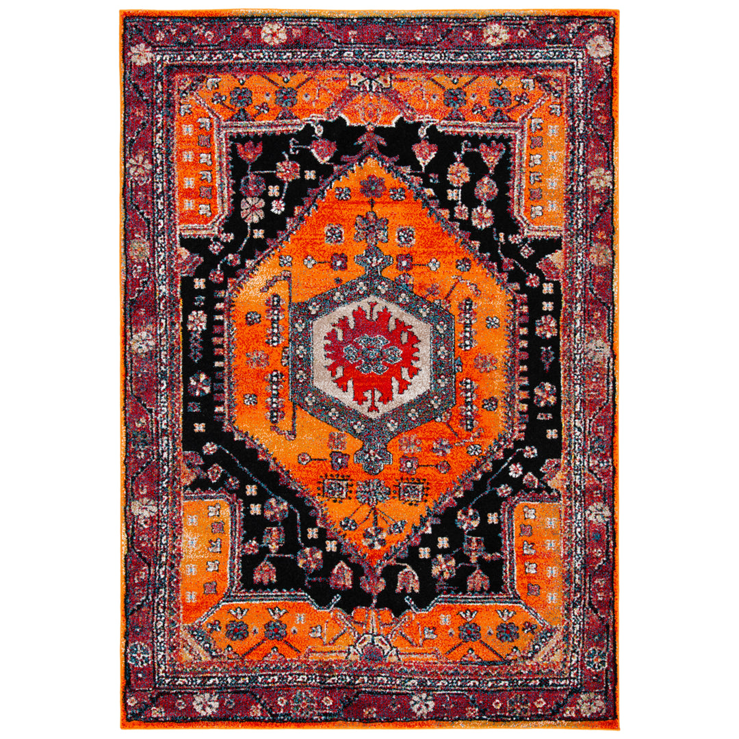 SAFAVIEH VTH204P Vintage Hamadan Orange / Black Image 5