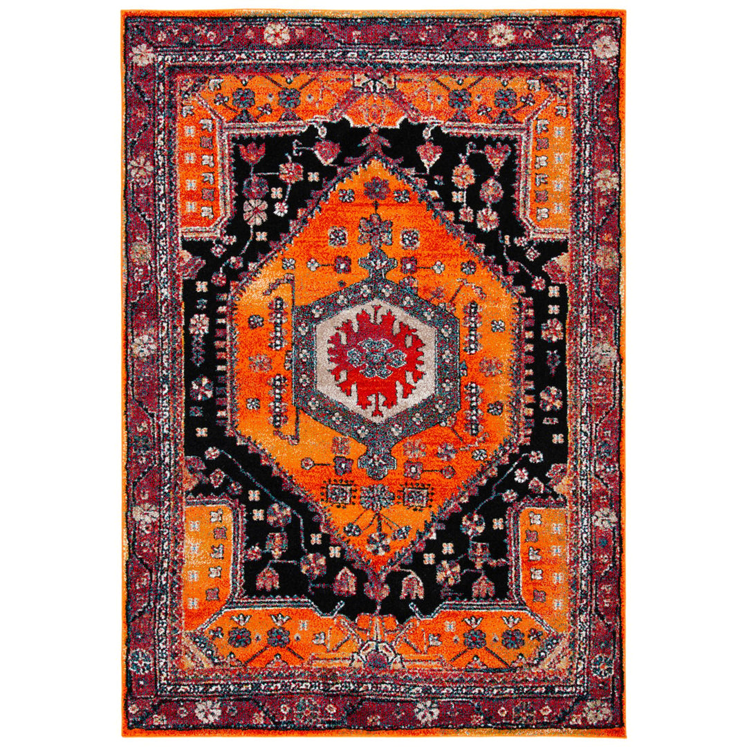 SAFAVIEH VTH204P Vintage Hamadan Orange / Black Image 1