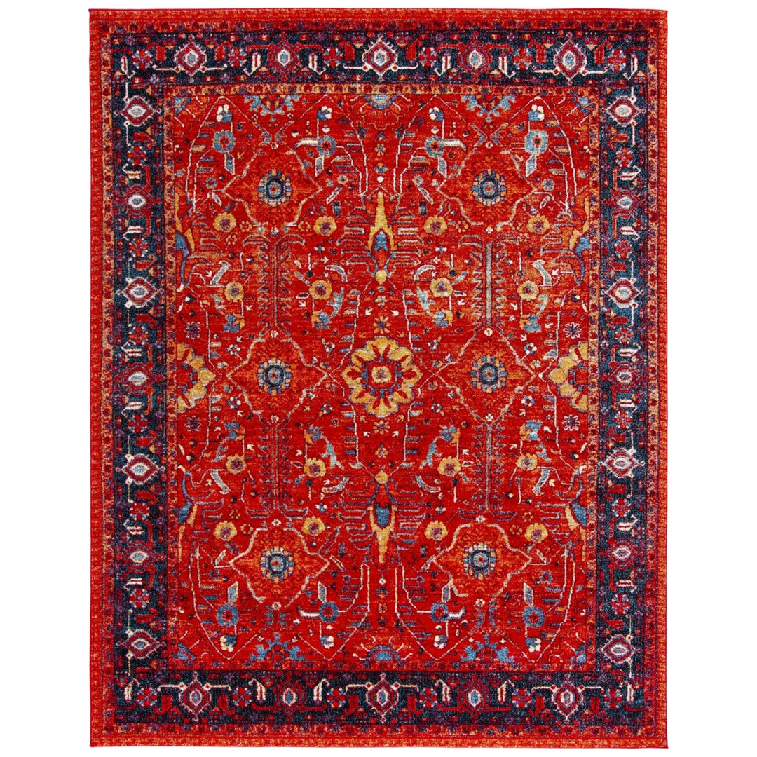 SAFAVIEH Vintage Hamadan VTH220C Orange / Navy Rug Image 1