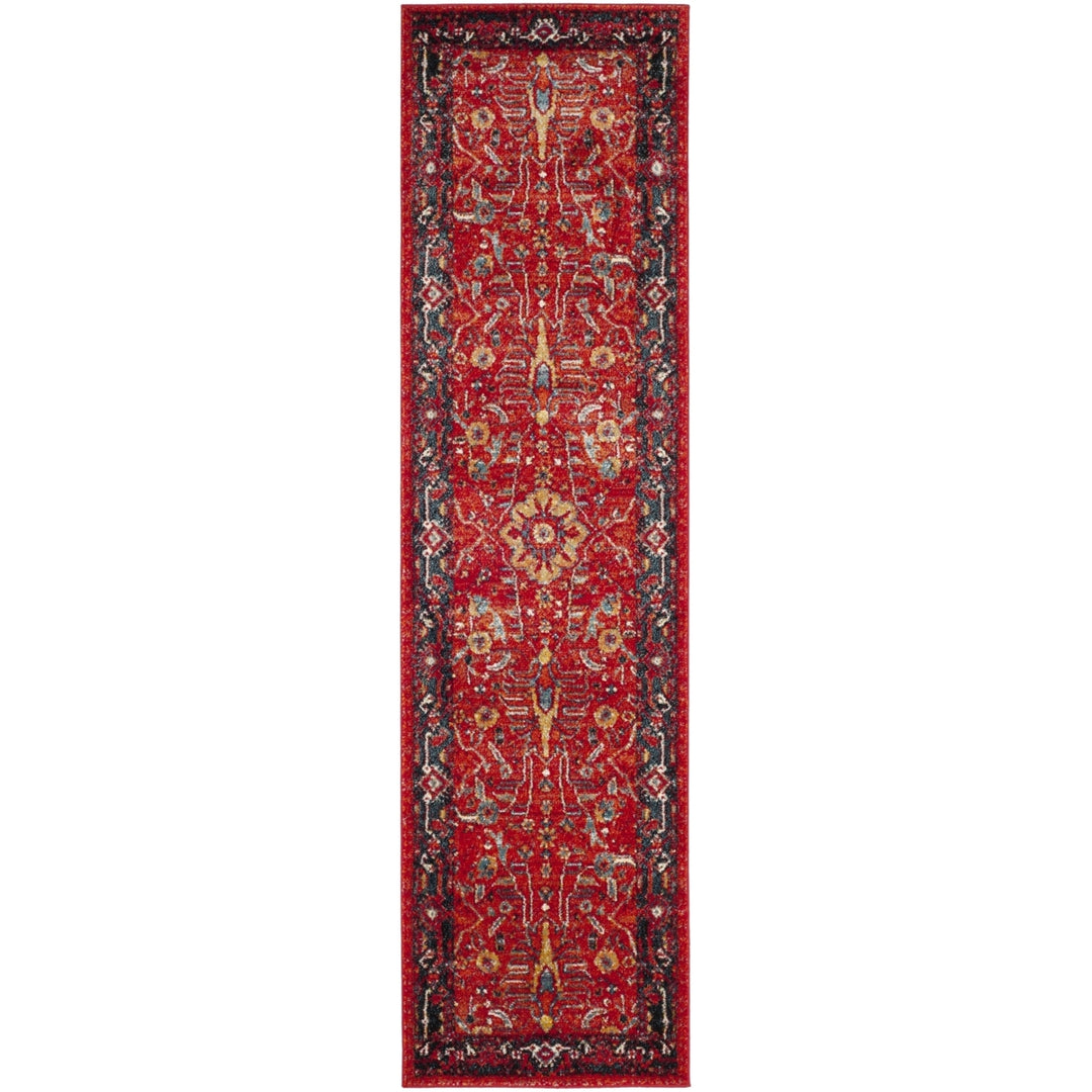 SAFAVIEH Vintage Hamadan VTH220C Orange / Navy Rug Image 5