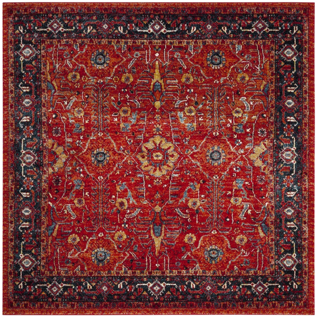 SAFAVIEH Vintage Hamadan VTH220C Orange / Navy Rug Image 6