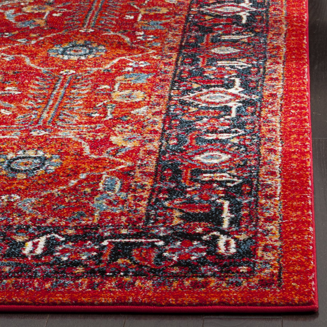 SAFAVIEH Vintage Hamadan VTH220C Orange / Navy Rug Image 7