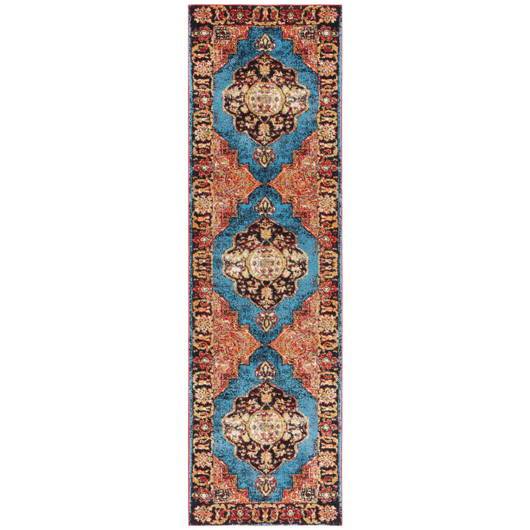 SAFAVIEH Vintage Hamadan VTH219D Gold / Lt Blue Rug Image 1