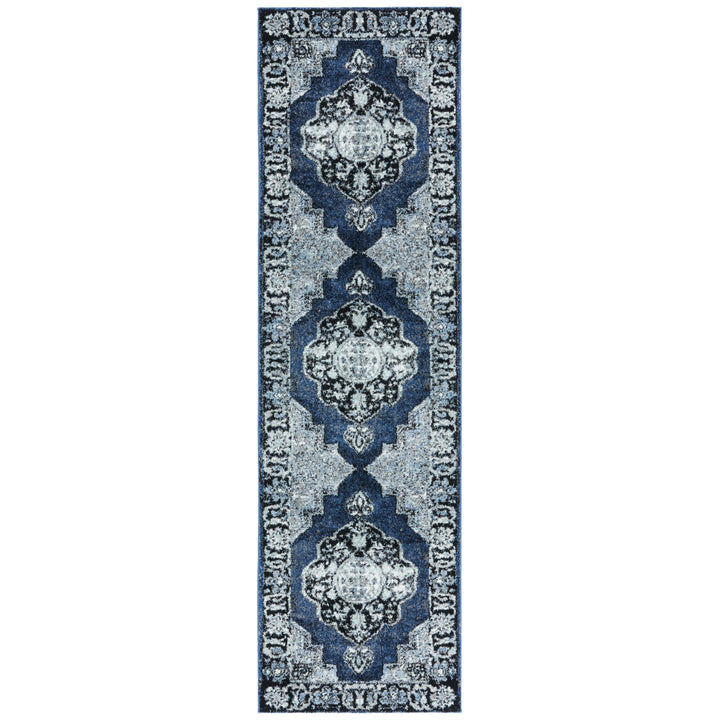 SAFAVIEH Vintage Hamadan VTH219M Blue / Grey Rug Image 5