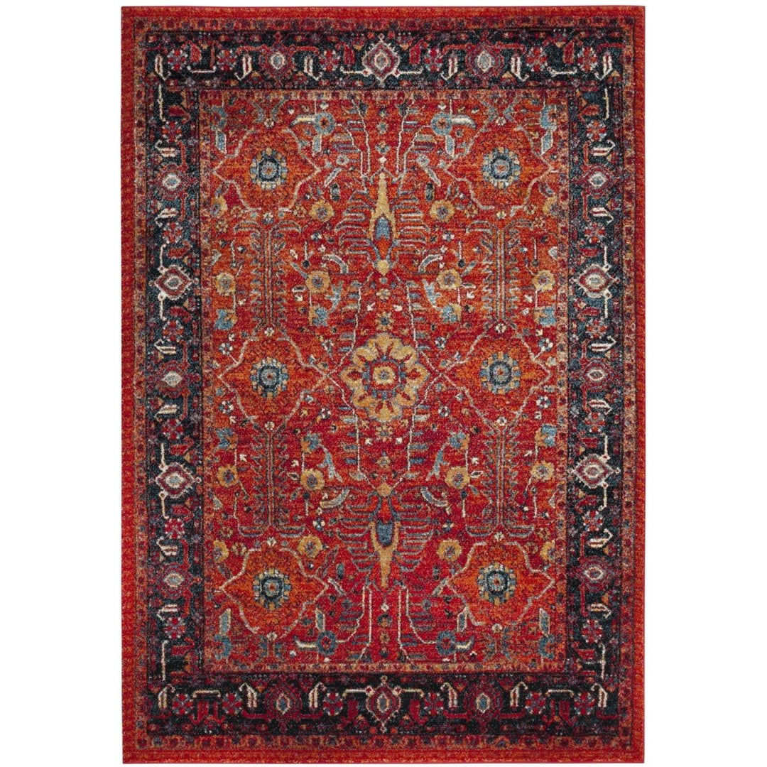 SAFAVIEH Vintage Hamadan VTH220C Orange / Navy Rug Image 1