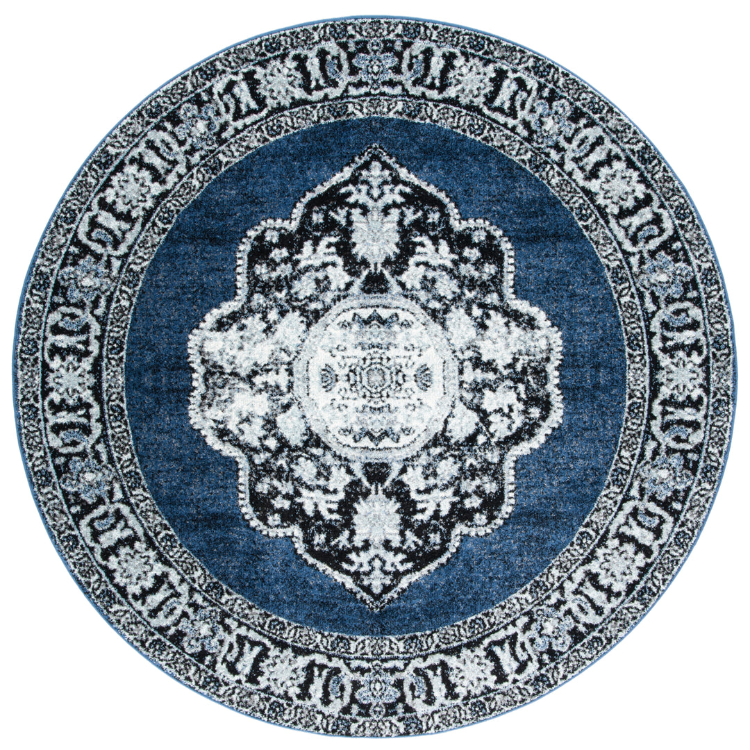 SAFAVIEH Vintage Hamadan VTH219M Blue / Grey Rug Image 6