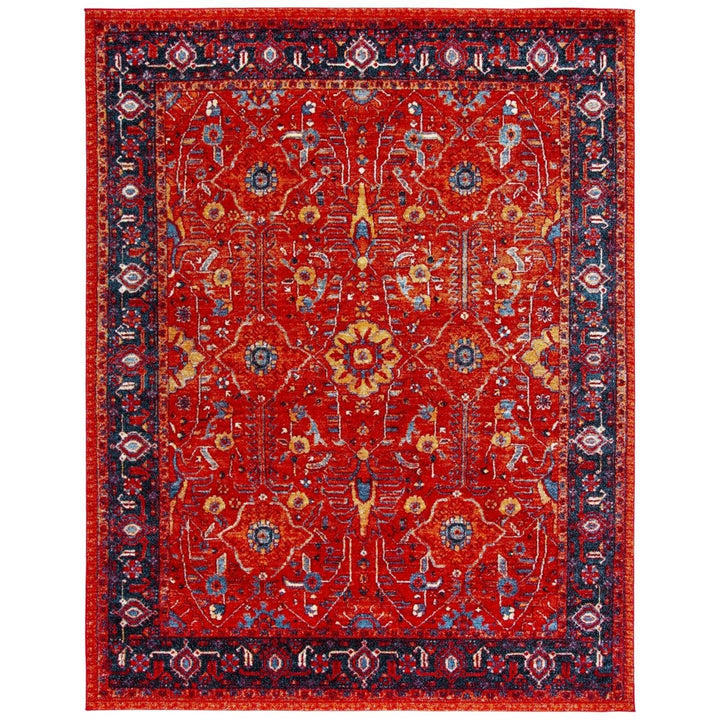 SAFAVIEH Vintage Hamadan VTH220C Orange / Navy Rug Image 1