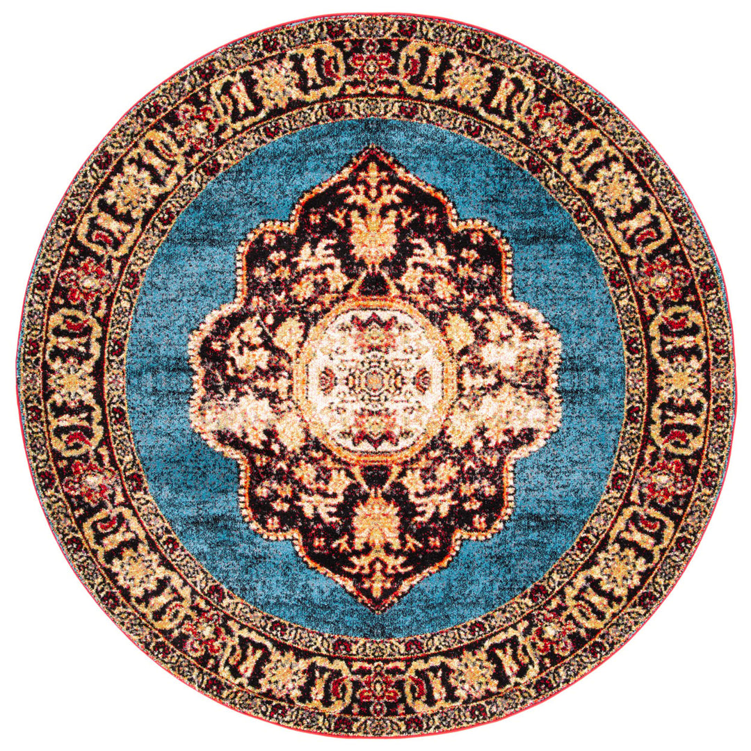 SAFAVIEH Vintage Hamadan VTH219D Gold / Lt Blue Rug Image 1