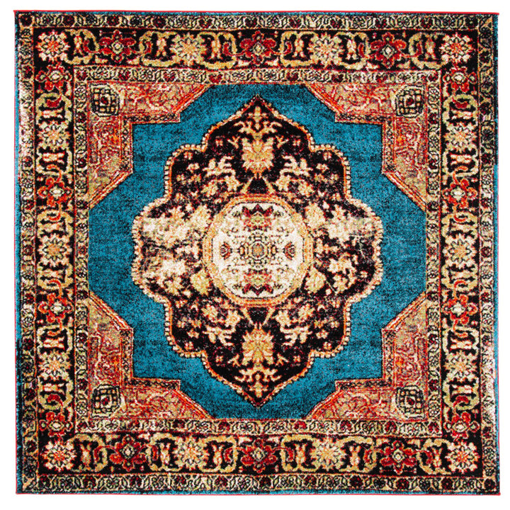 SAFAVIEH Vintage Hamadan VTH219D Gold / Lt Blue Rug Image 1