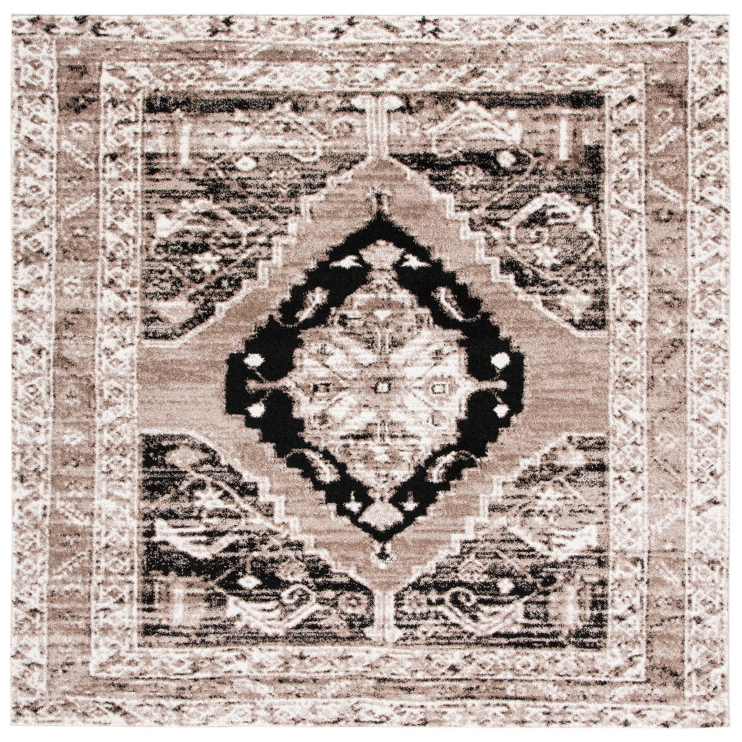 SAFAVIEH Vintage Hamadan VTH228T Brown / Ivory Rug Image 9