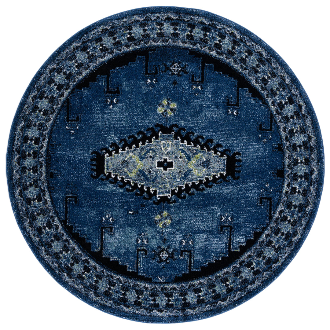 SAFAVIEH Vintage Hamadan VTH251M Blue / Black Rug Image 4