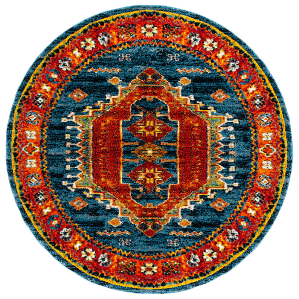 SAFAVIEH VTH253M Vintage Hamadan Blue / Orange Image 2