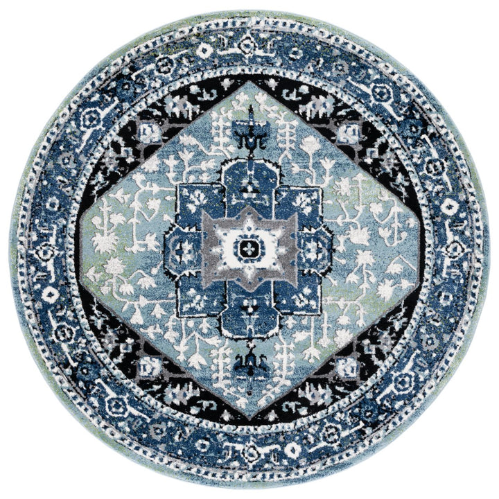 SAFAVIEH Vintage Hamadan VTH259L Blue /Lt Green Rug Image 1