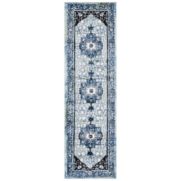 SAFAVIEH Vintage Hamadan VTH259L Blue /Lt Green Rug Image 1