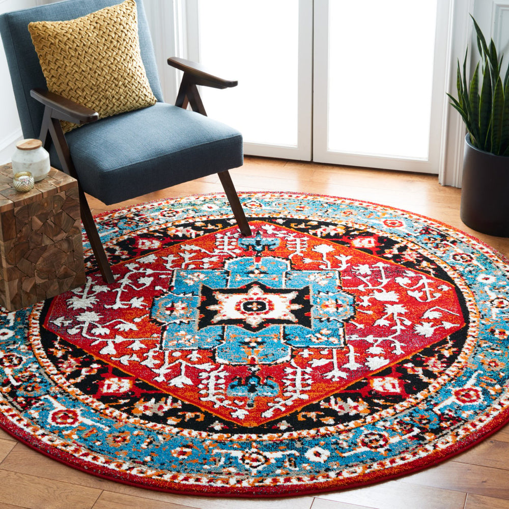 SAFAVIEH Vintage Hamadan VTH259M Blue / Red Rug Image 2