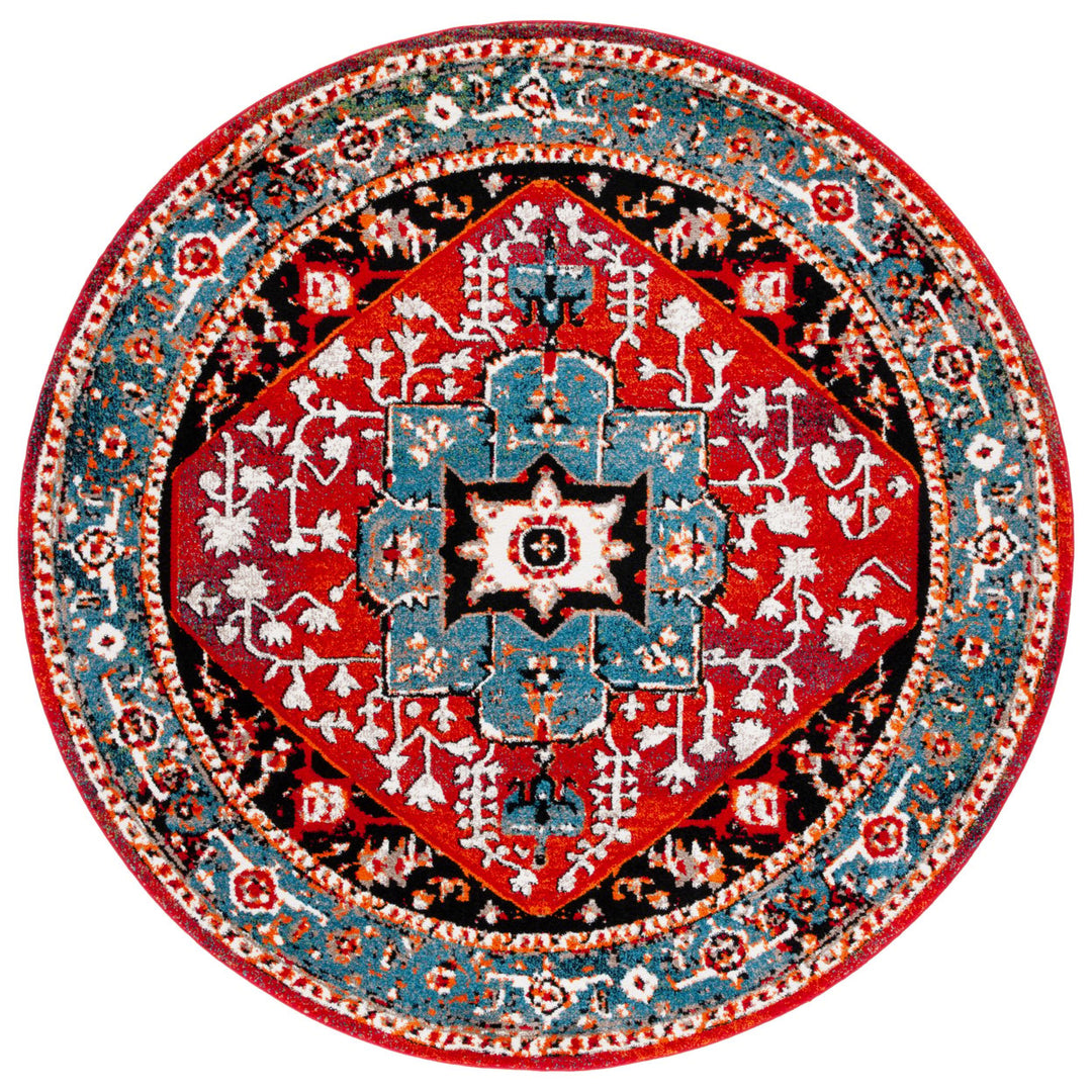 SAFAVIEH Vintage Hamadan VTH259M Blue / Red Rug Image 1