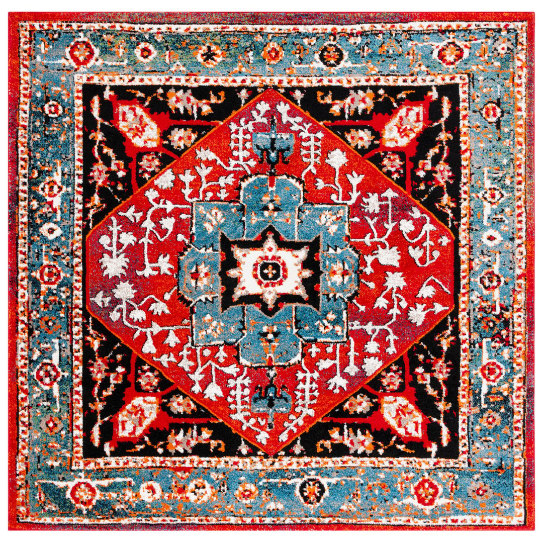 SAFAVIEH Vintage Hamadan VTH259M Blue / Red Rug Image 1