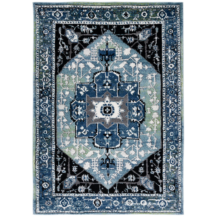 SAFAVIEH Vintage Hamadan VTH259L Blue /Lt Green Rug Image 1