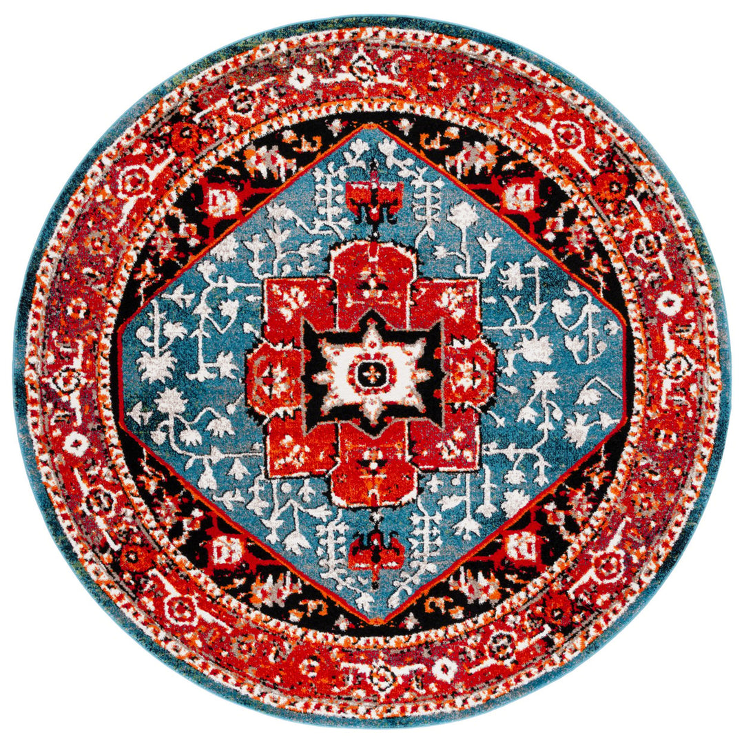 SAFAVIEH Vintage Hamadan VTH259Q Red / Blue Rug Image 1