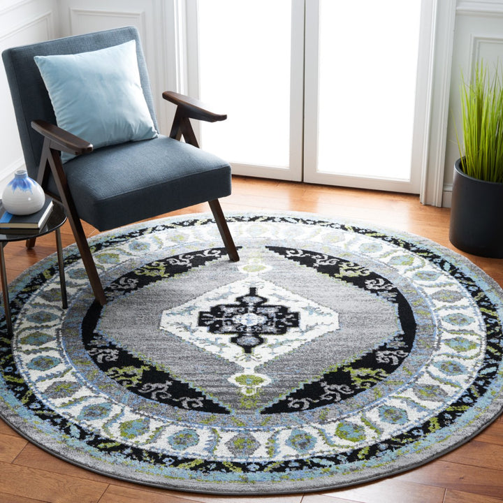 SAFAVIEH Vintage Hamadan VTH260F Grey / Green Rug Image 2