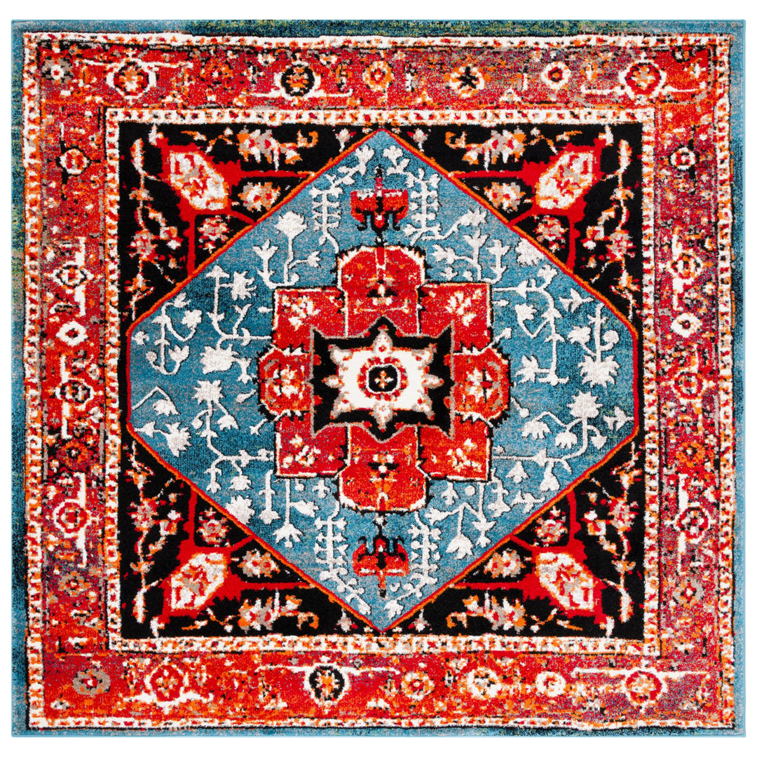 SAFAVIEH Vintage Hamadan VTH259Q Red / Blue Rug Image 1