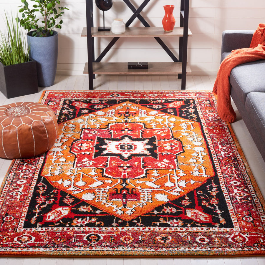 SAFAVIEH Vintage Hamadan VTH259P Red / Orange Rug Image 1