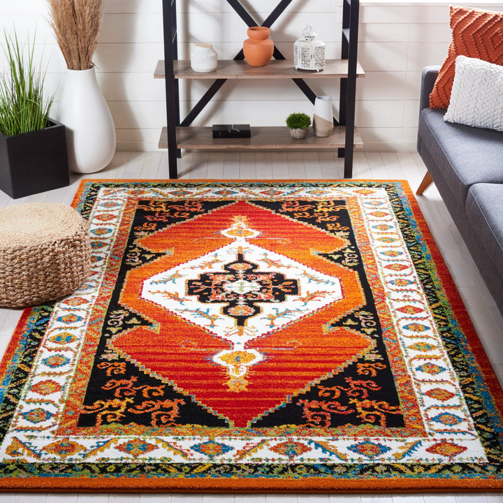 SAFAVIEH Vintage Hamadan VTH260P Orange / Ivory Rug Image 1