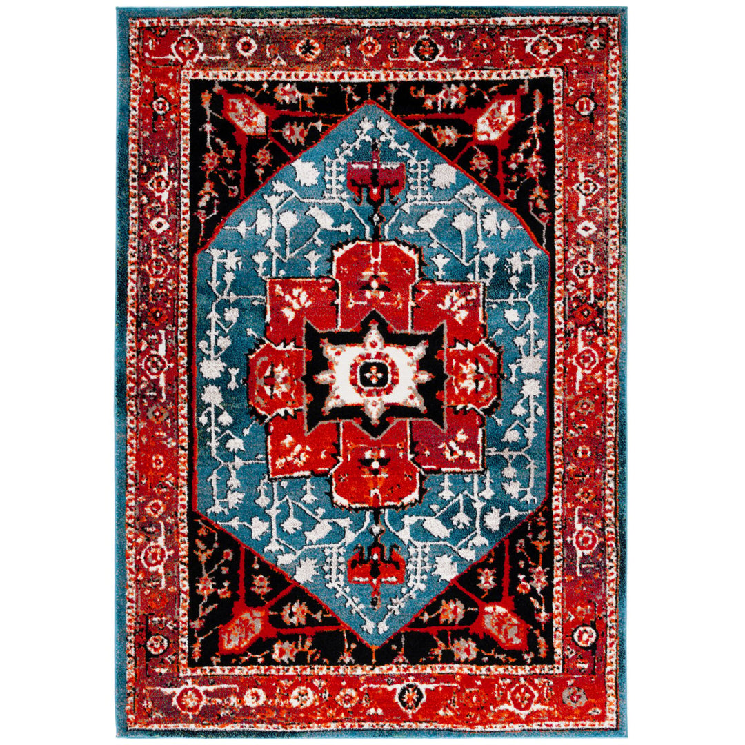 SAFAVIEH Vintage Hamadan VTH259Q Red / Blue Rug Image 1