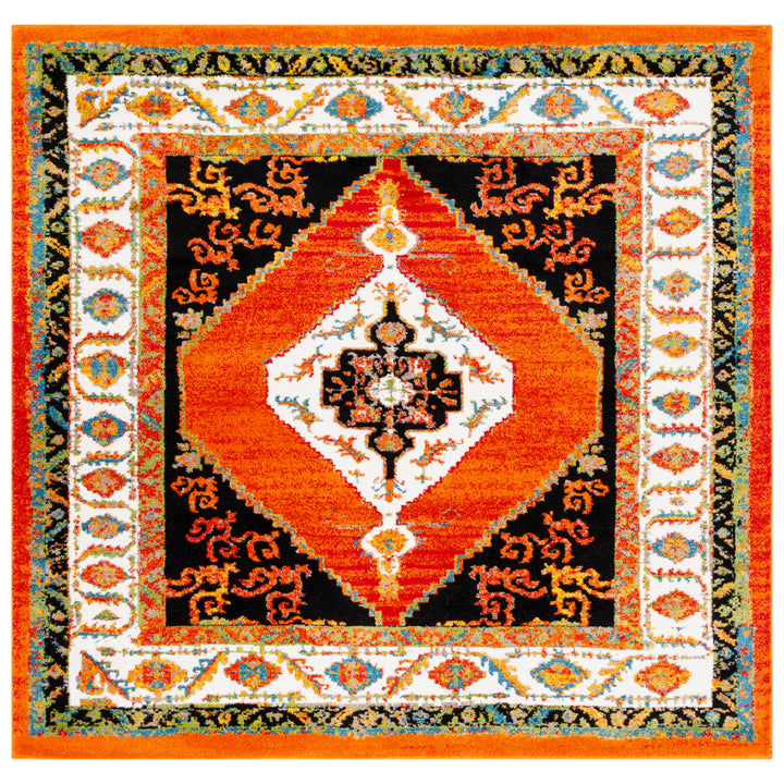 SAFAVIEH Vintage Hamadan VTH260P Orange / Ivory Rug Image 6