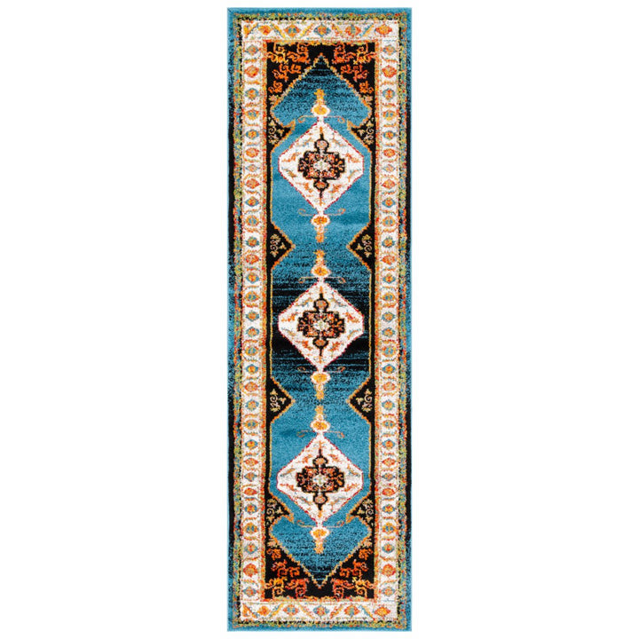 SAFAVIEH Vintage Hamadan VTH260M Blue / Ivory Rug Image 1