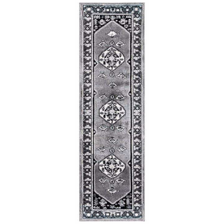 SAFAVIEH Vintage Hamadan VTH262F Grey / Black Rug Image 1