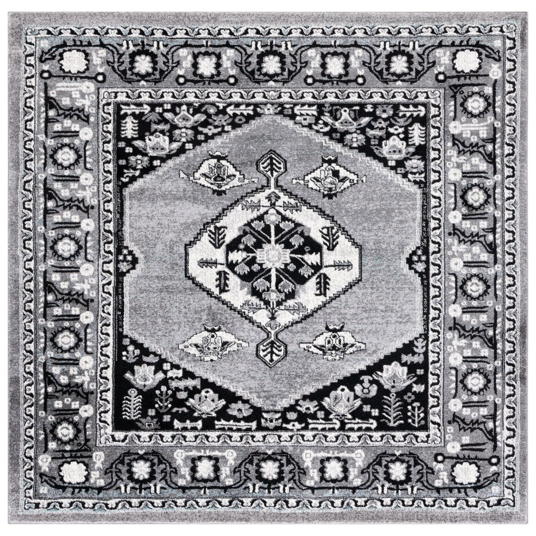 SAFAVIEH Vintage Hamadan VTH262F Grey / Black Rug Image 1