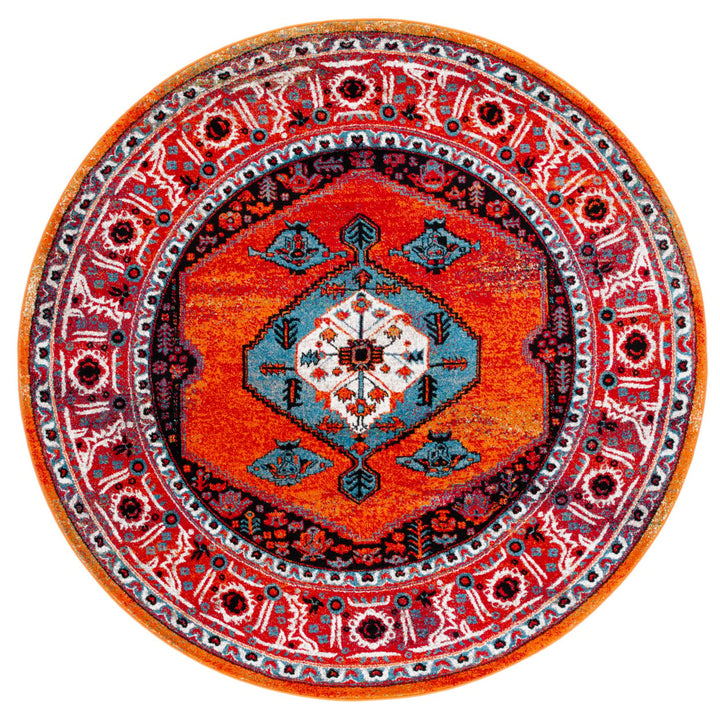 SAFAVIEH Vintage Hamadan VTH262Q Red / Blue Rug Image 1