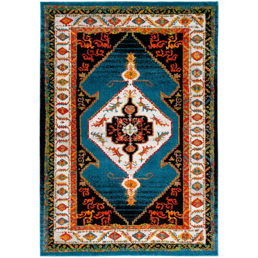 SAFAVIEH Vintage Hamadan VTH260M Blue / Ivory Rug Image 1