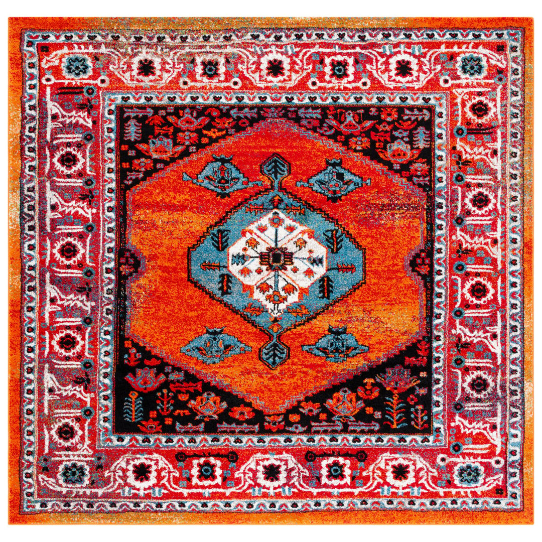 SAFAVIEH Vintage Hamadan VTH262Q Red / Blue Rug Image 1