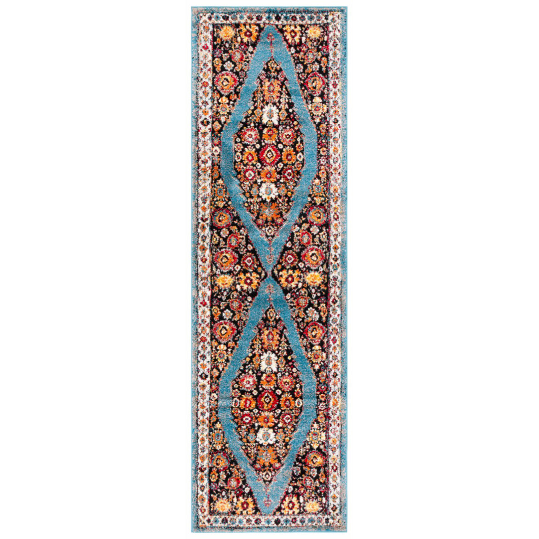 SAFAVIEH Vintage Hamadan VTH265M Blue / Black Rug Image 1