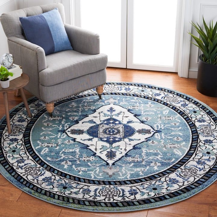 SAFAVIEH Hamadan VTH261J Blue Green / Ivory Rug Image 2