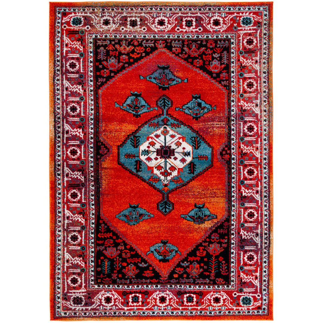 SAFAVIEH Vintage Hamadan VTH262Q Red / Blue Rug Image 1