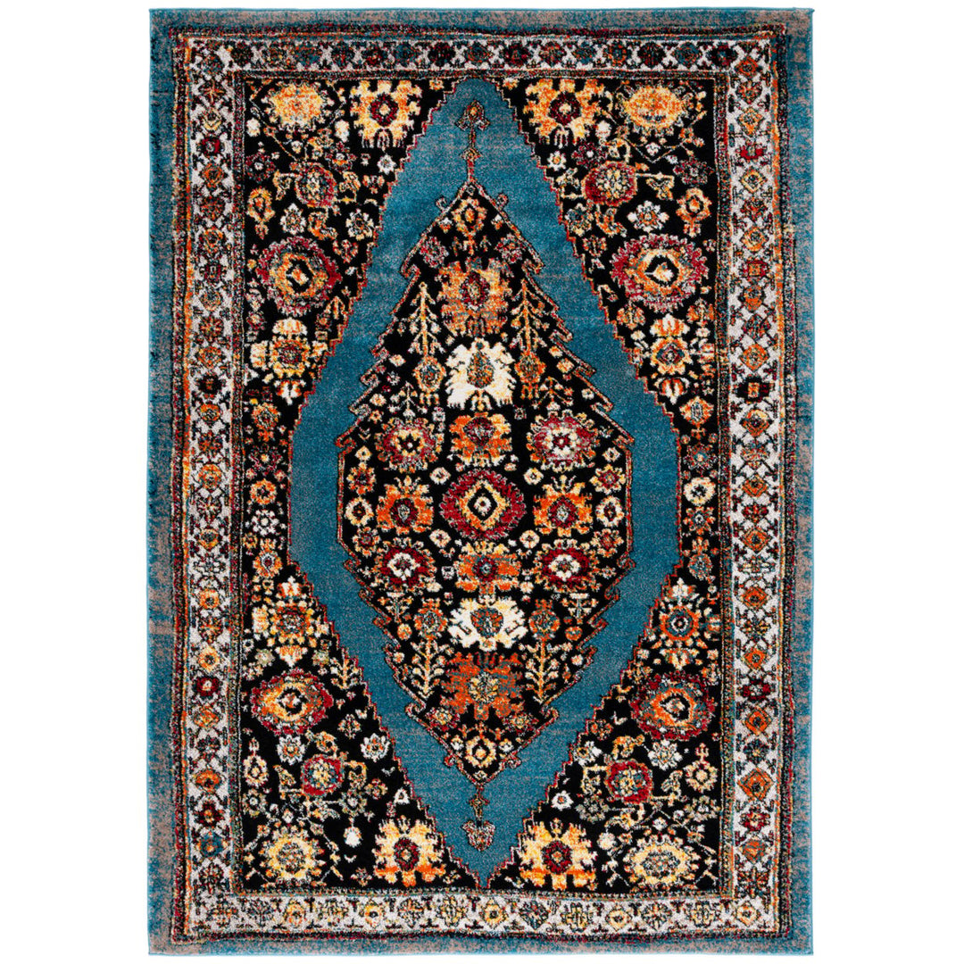 SAFAVIEH Vintage Hamadan VTH265M Blue / Black Rug Image 1