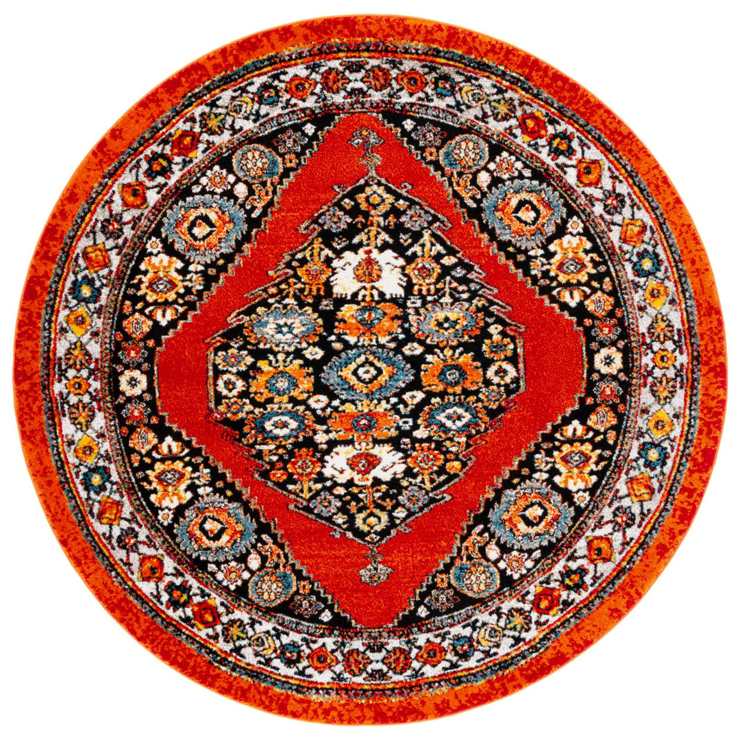 SAFAVIEH Vintage Hamadan VTH265Q Red / Black Rug Image 1