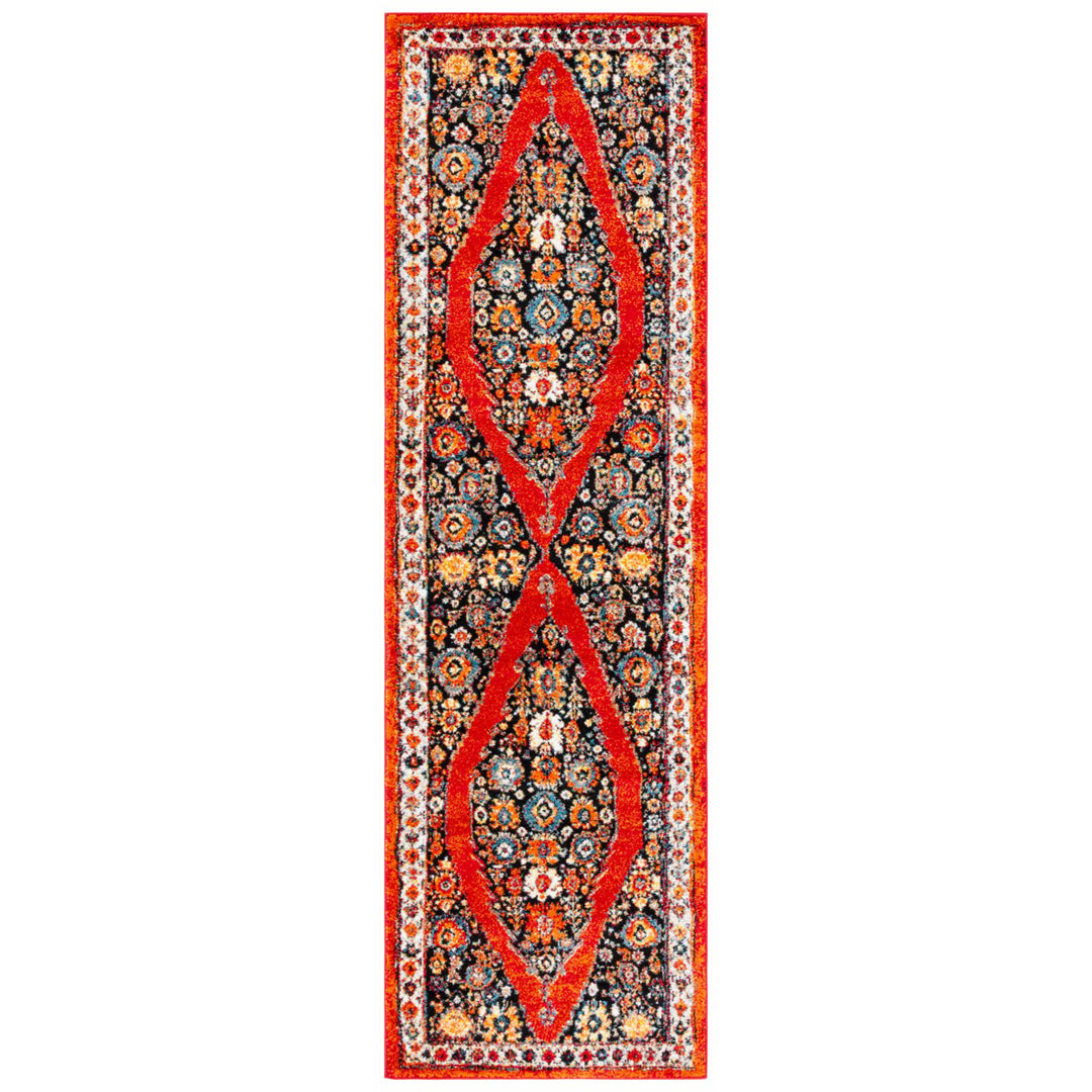 SAFAVIEH Vintage Hamadan VTH265Q Red / Black Rug Image 1