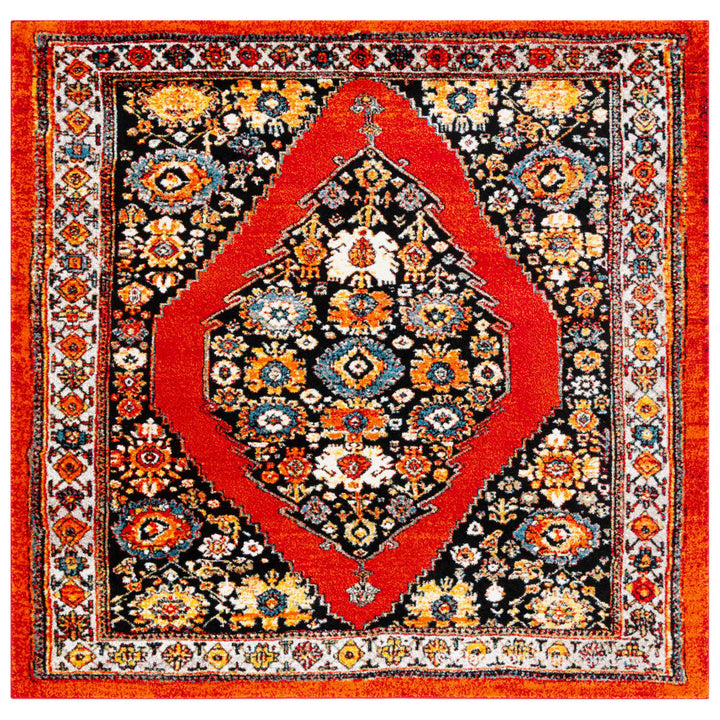 SAFAVIEH Vintage Hamadan VTH265Q Red / Black Rug Image 1