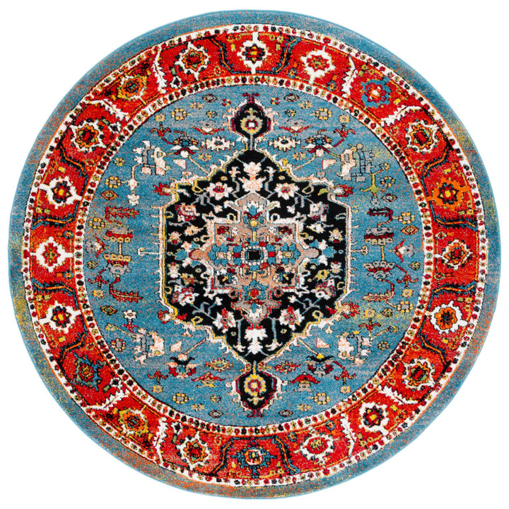 SAFAVIEH Vintage Hamadan VTH266M Blue / Red Rug Image 1