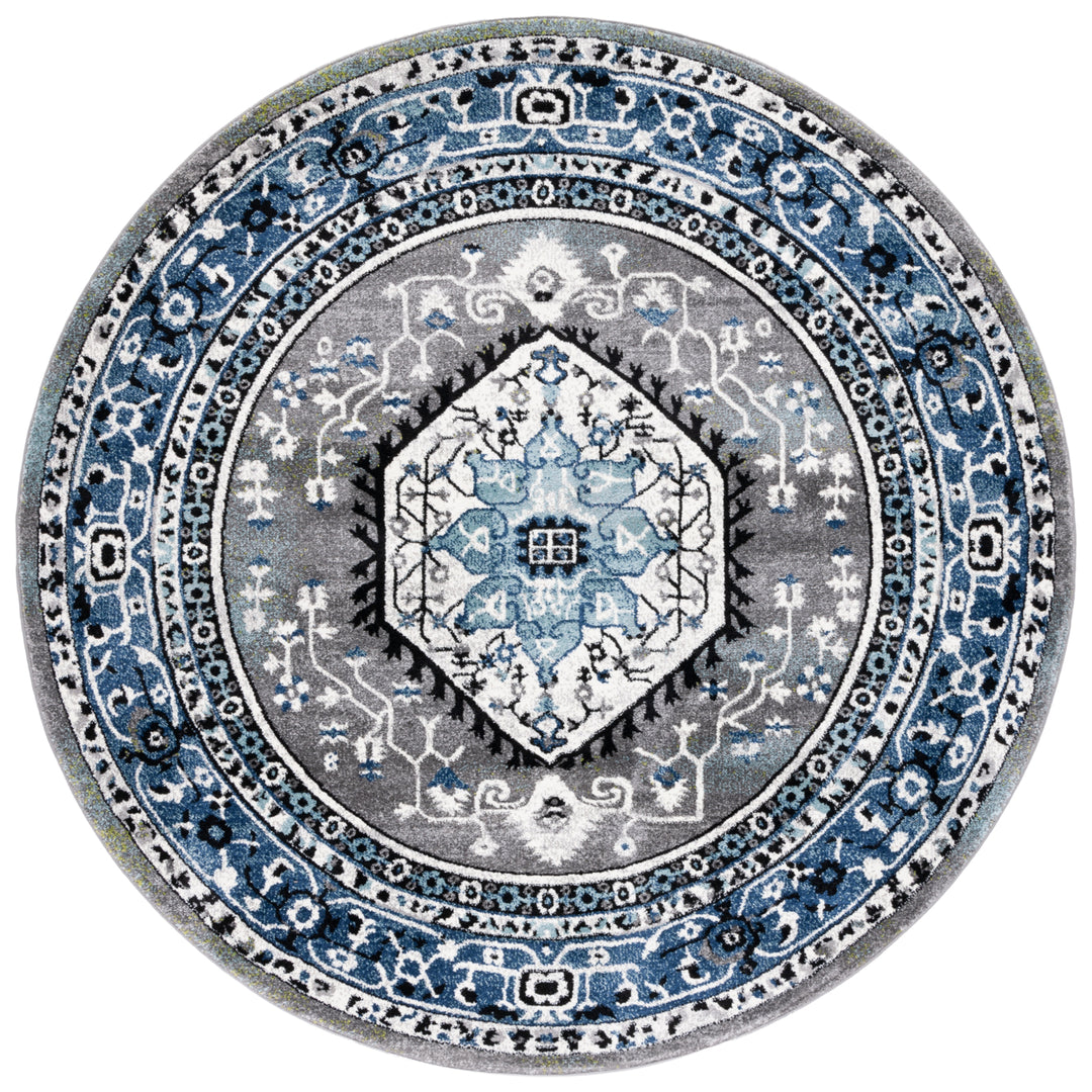 SAFAVIEH Vintage Hamadan VTH264M Blue / Grey Rug Image 4