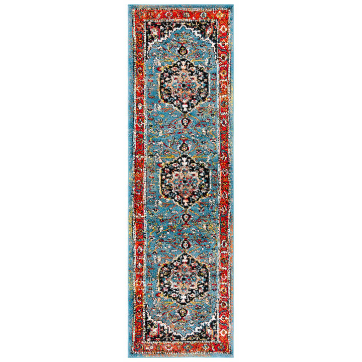 SAFAVIEH Vintage Hamadan VTH266M Blue / Red Rug Image 1