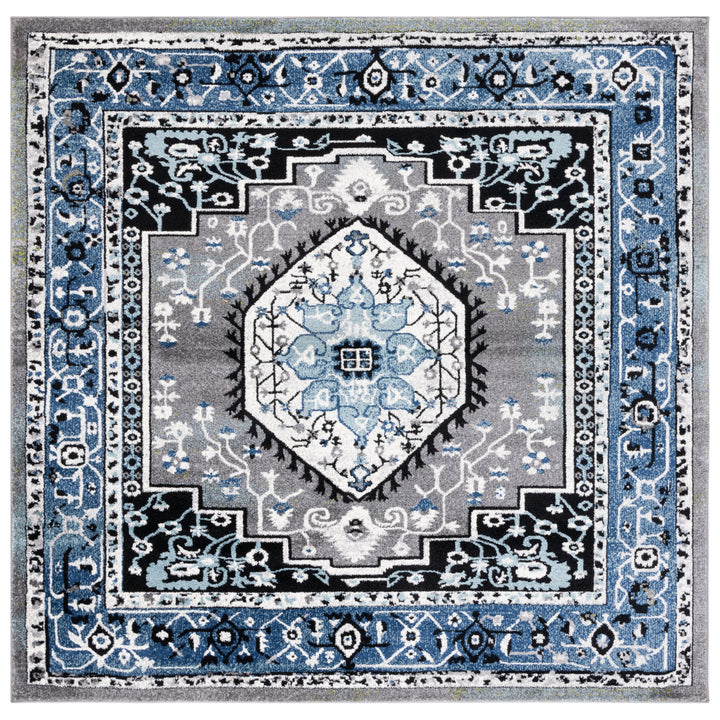 SAFAVIEH Vintage Hamadan VTH264M Blue / Grey Rug Image 6