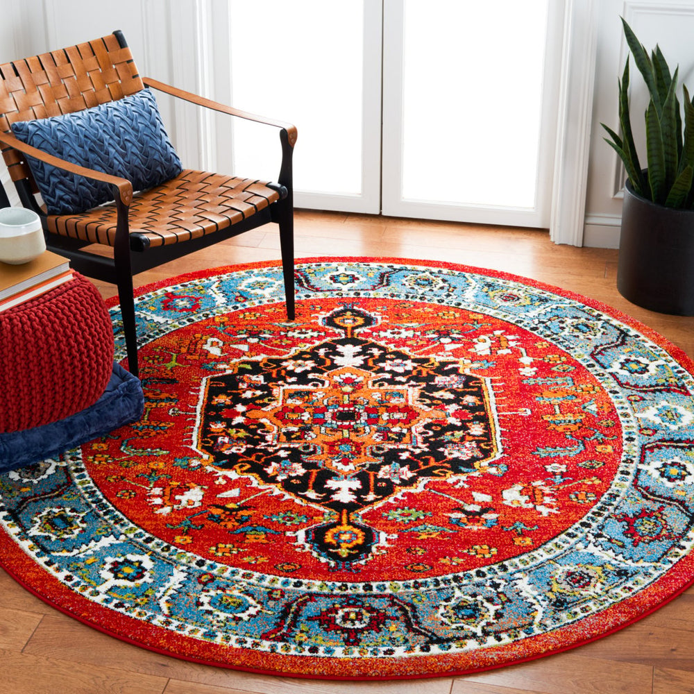 SAFAVIEH Vintage Hamadan VTH266Q Red / Blue Rug Image 2